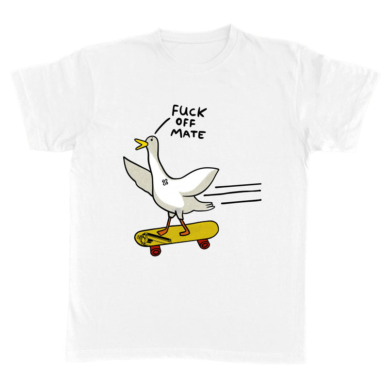 duck with skateboard als T-Shirt