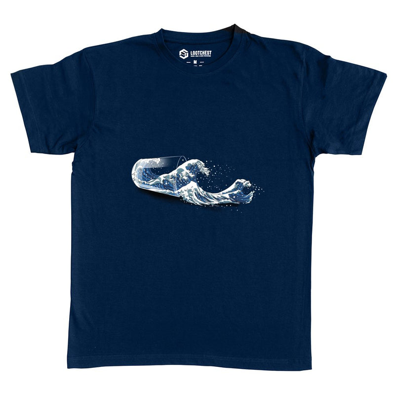 Kanagawa Glass als T-Shirt