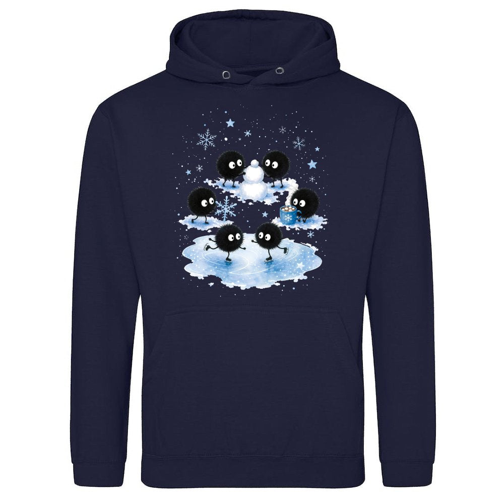 Susuwatari soot sprites in winter
