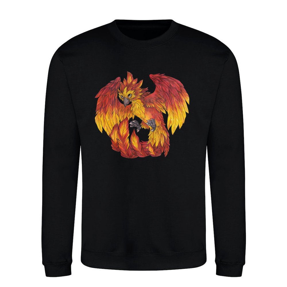 Cute cartoon phoenix - fantasy lover fire