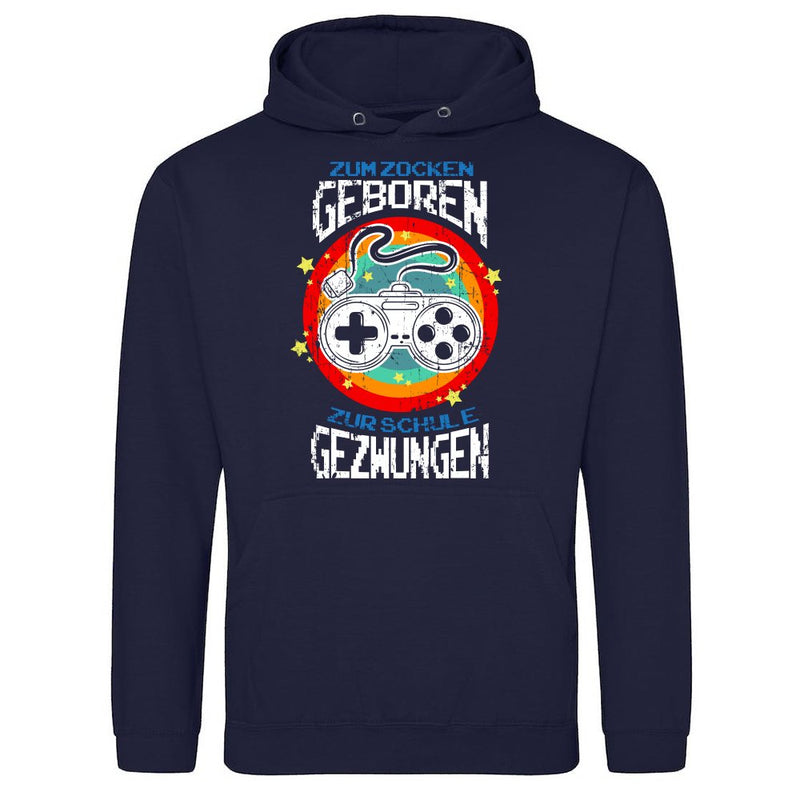 Zum zocken geboren als T-Shirt
