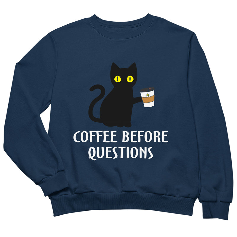Coffee before Questions als T-Shirt