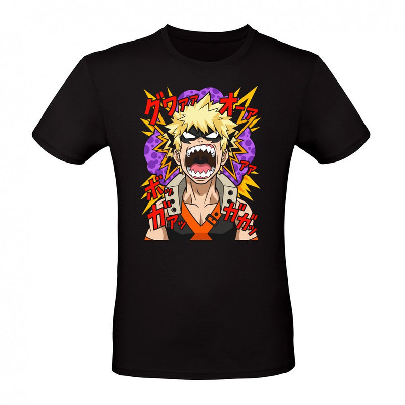 Explosive Rage Katsuki Bakugo My Hero Academia Anime Graphic als T-Shirt