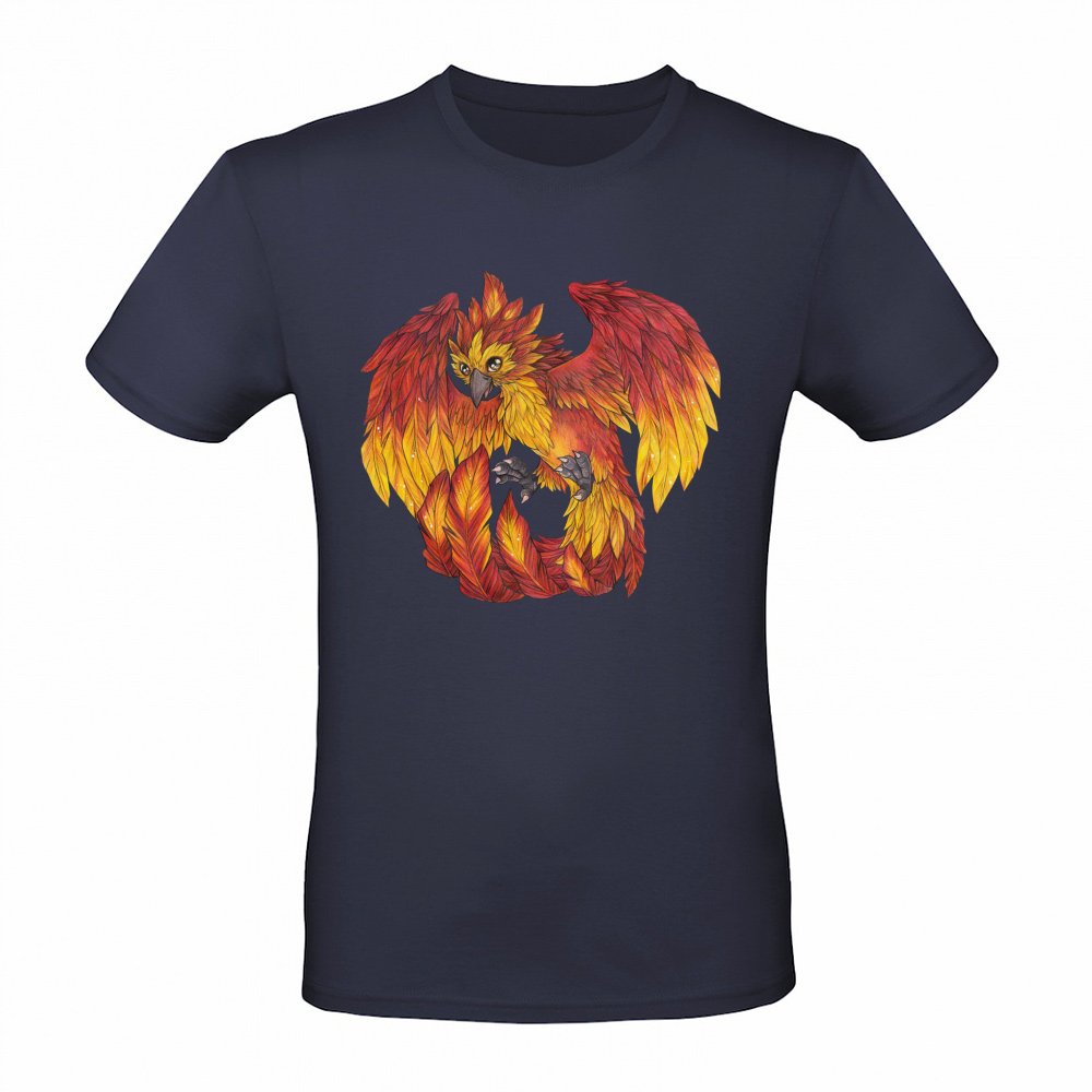 Cute cartoon phoenix - fantasy lover fire