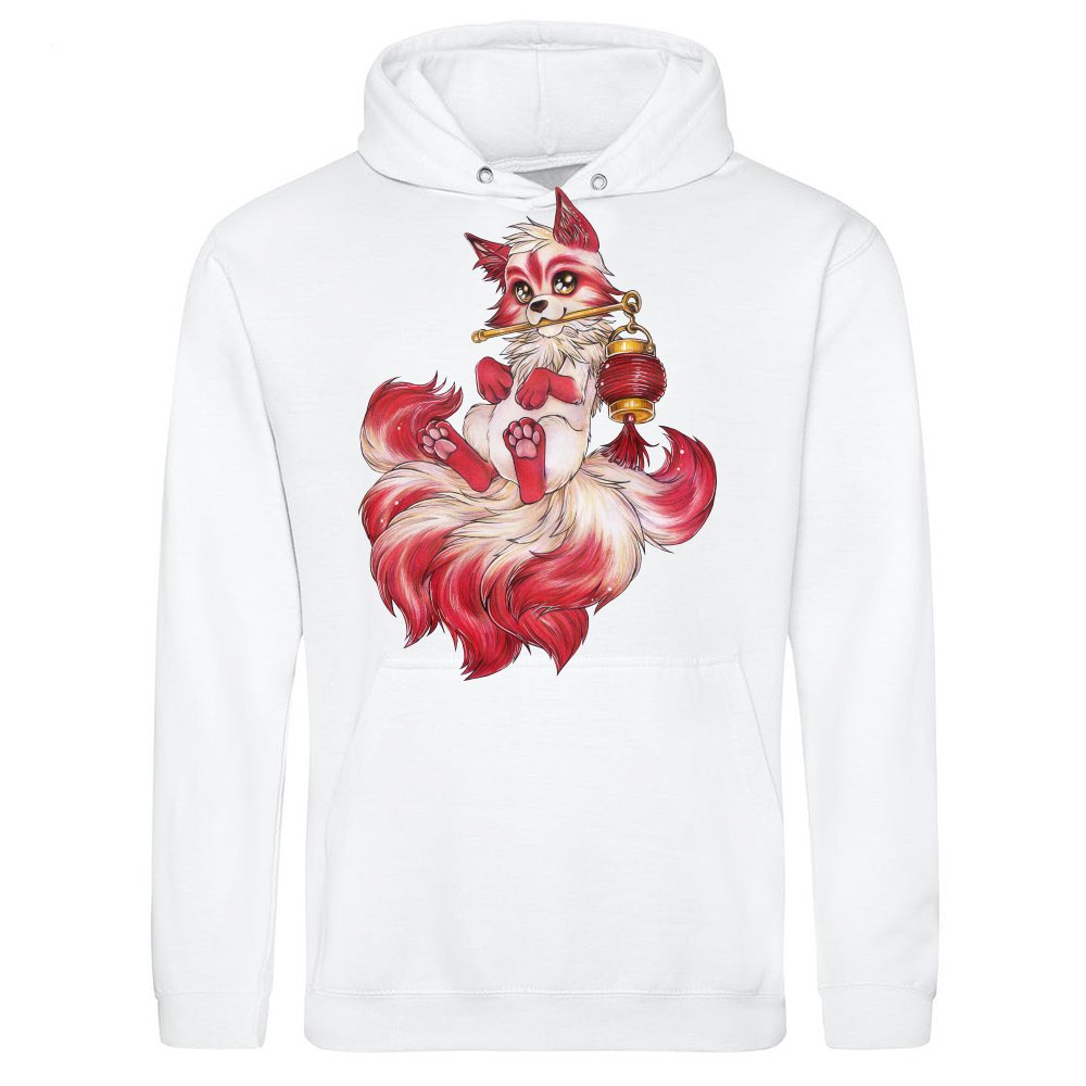 Kitsune with Lantern Japanese Fox Spirit