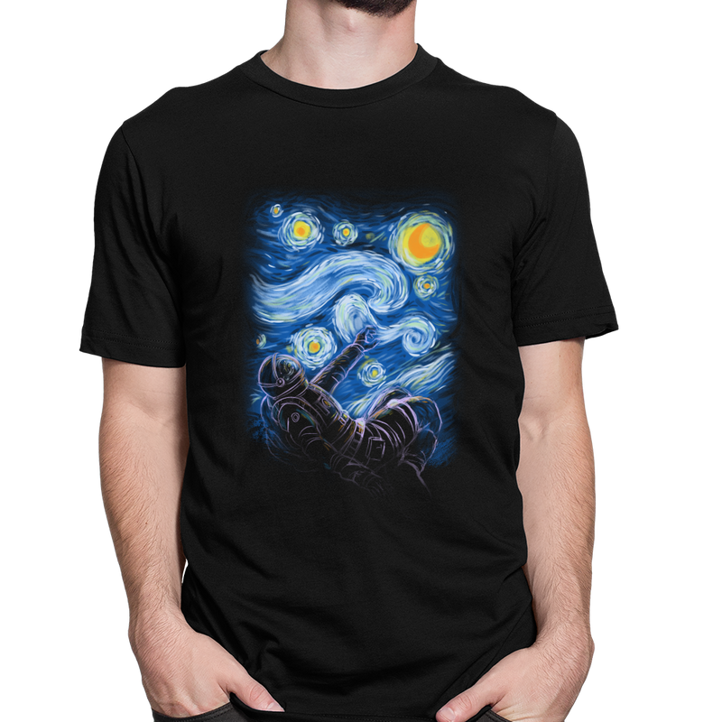 Astronaut in the Starry Night