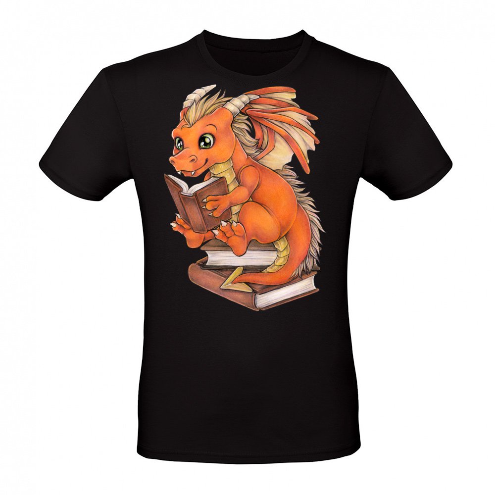 Cute Reading Dragon Fantasy Gift Idea