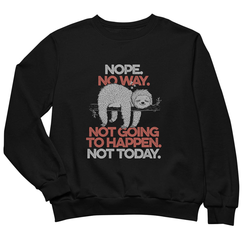 Nope Lazy Sloth Funny Gift als T-Shirt