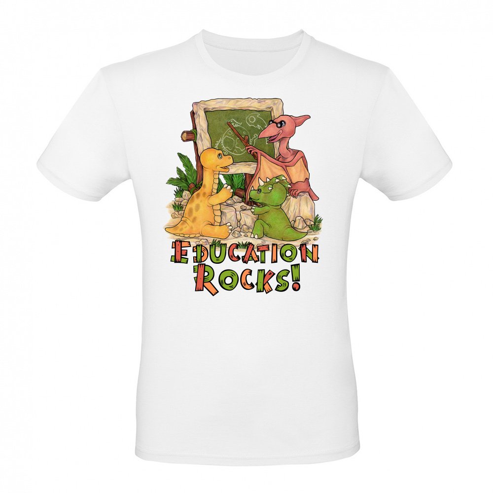 Education Rocks Cute Dino School Enrollment