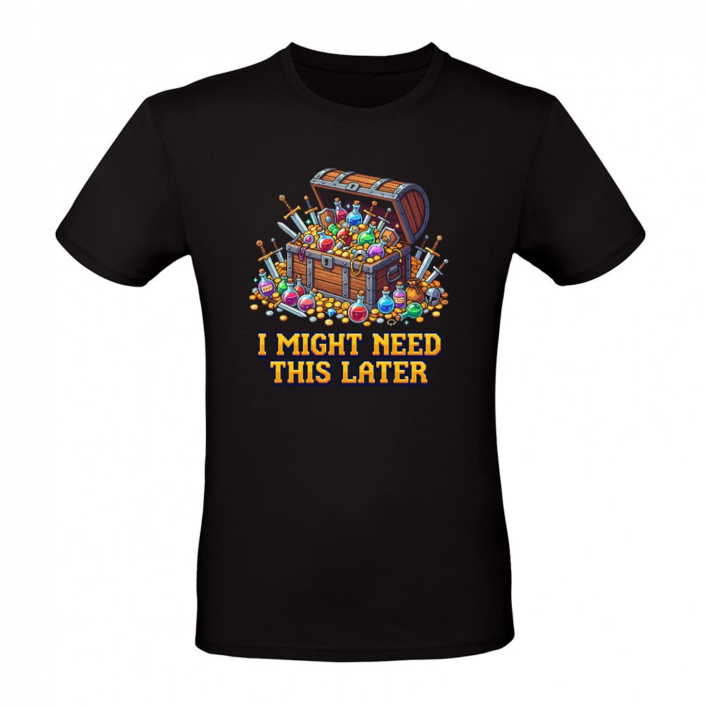 I Might Need This Later Funny RPG Loot Hoarder Pixel Art