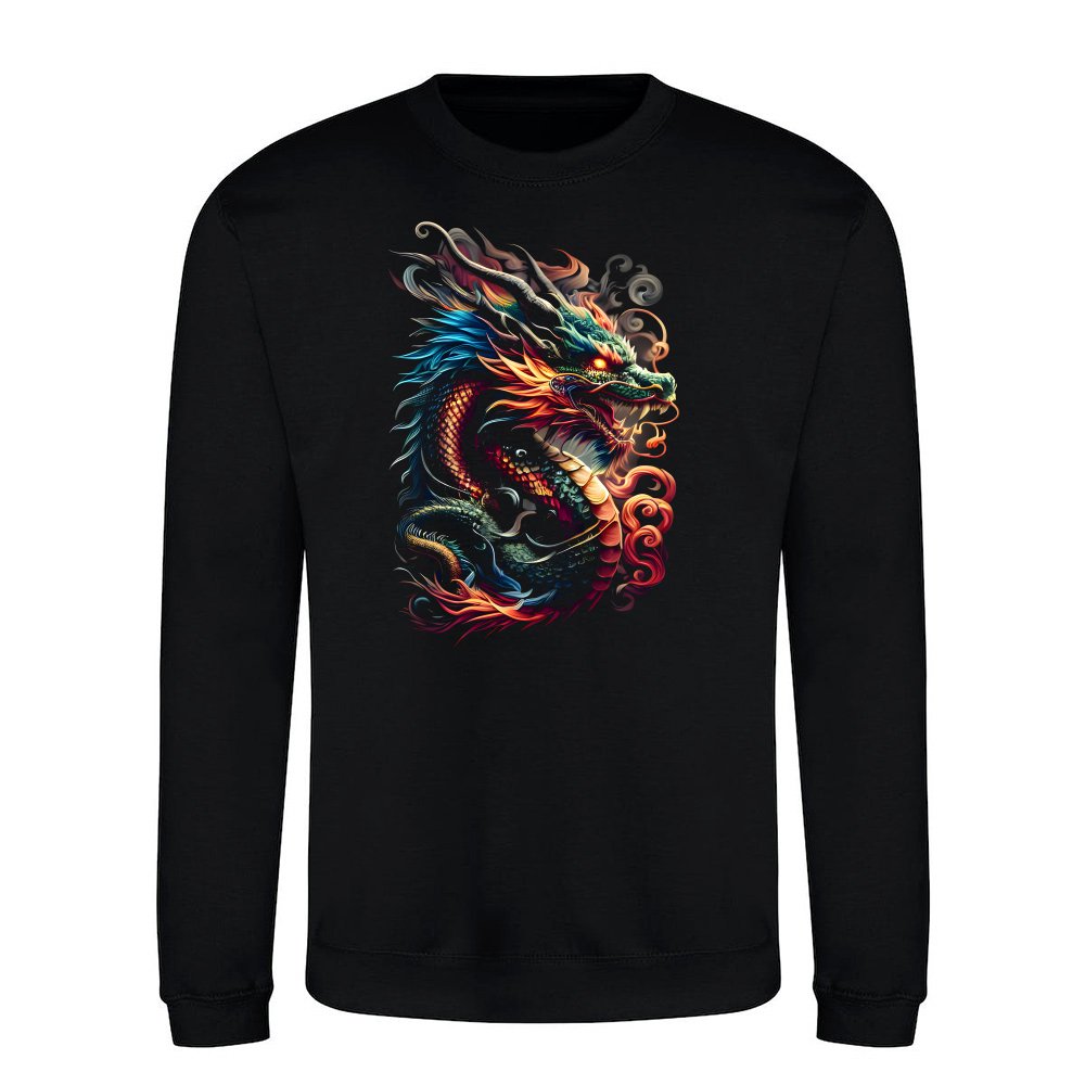 Farbenfroher weiser alter Drache