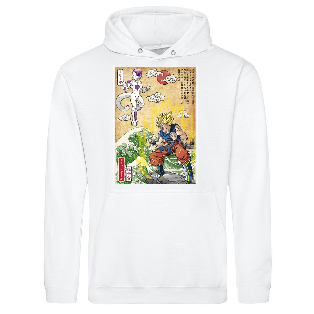 Battle on planet Namek woodblock