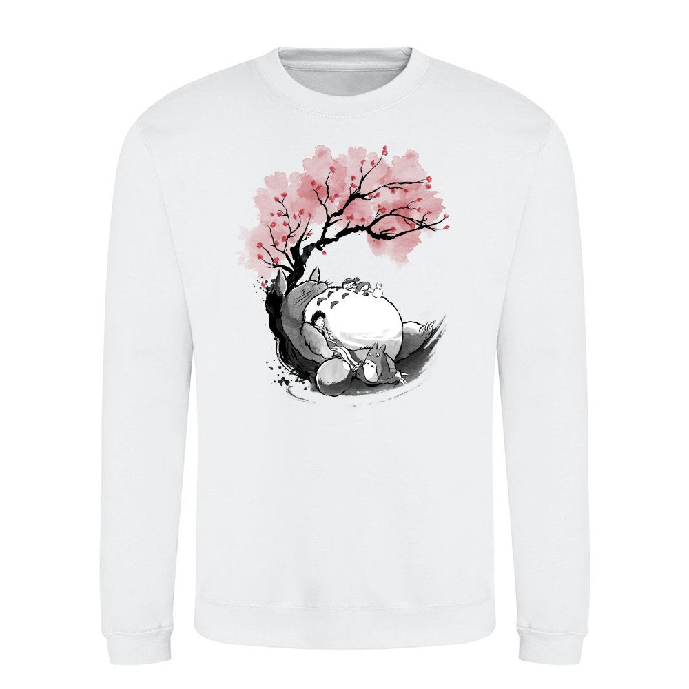 Sakura neighbor sumi-e