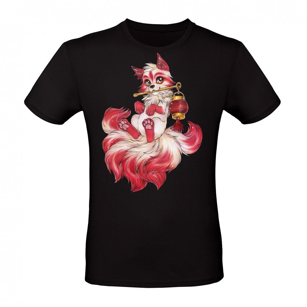Kitsune with Lantern Japanese Fox Spirit