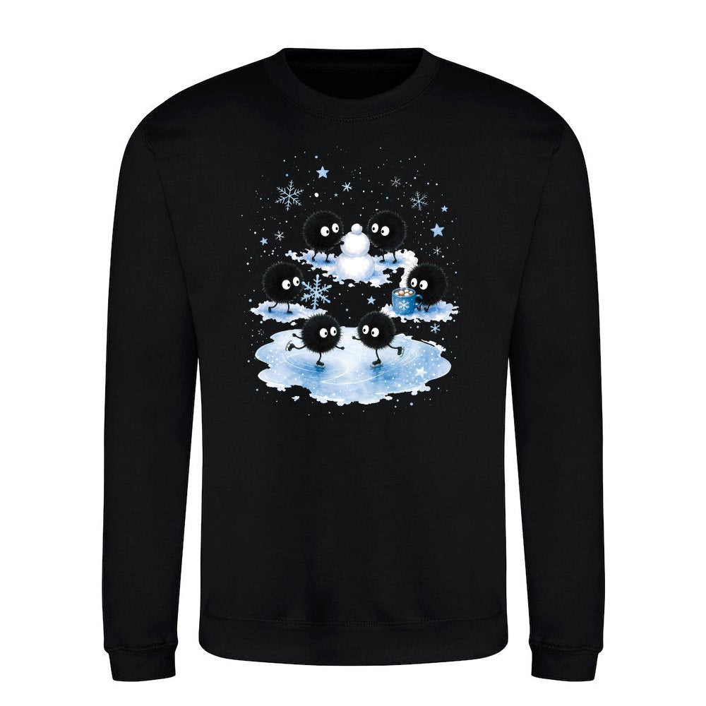 Susuwatari soot sprites in winter