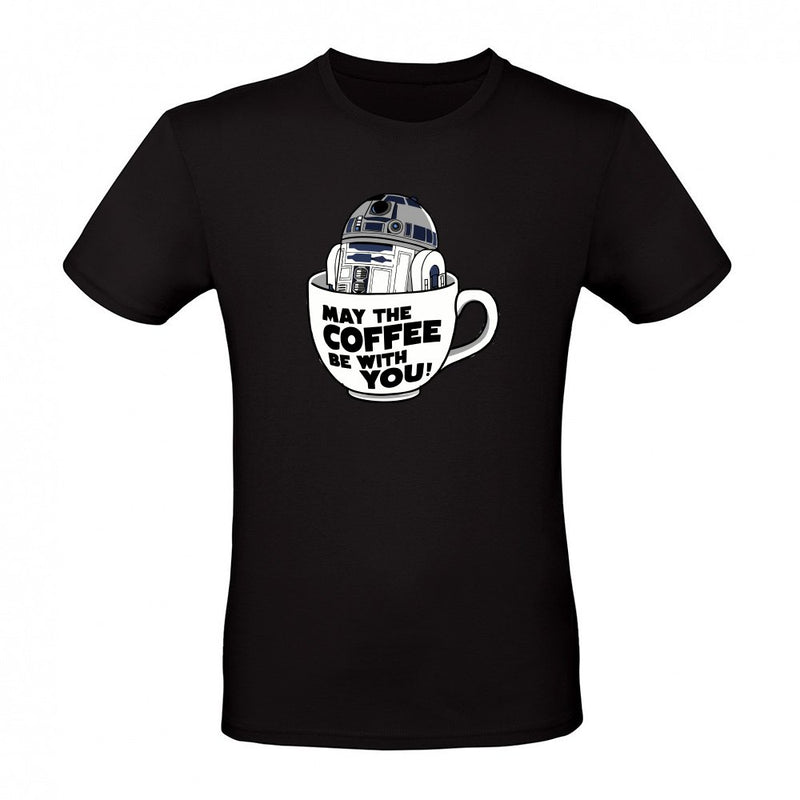 R2 D2 May the Coffee Be With You als T-Shirt