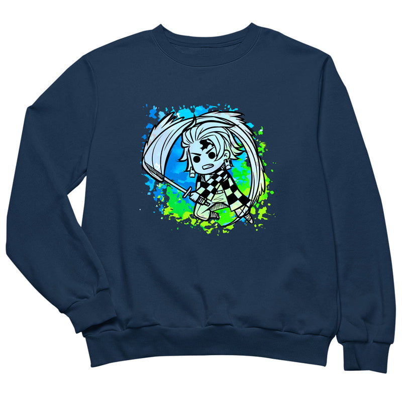 Watercolor Blue Demon Slayer als T-Shirt