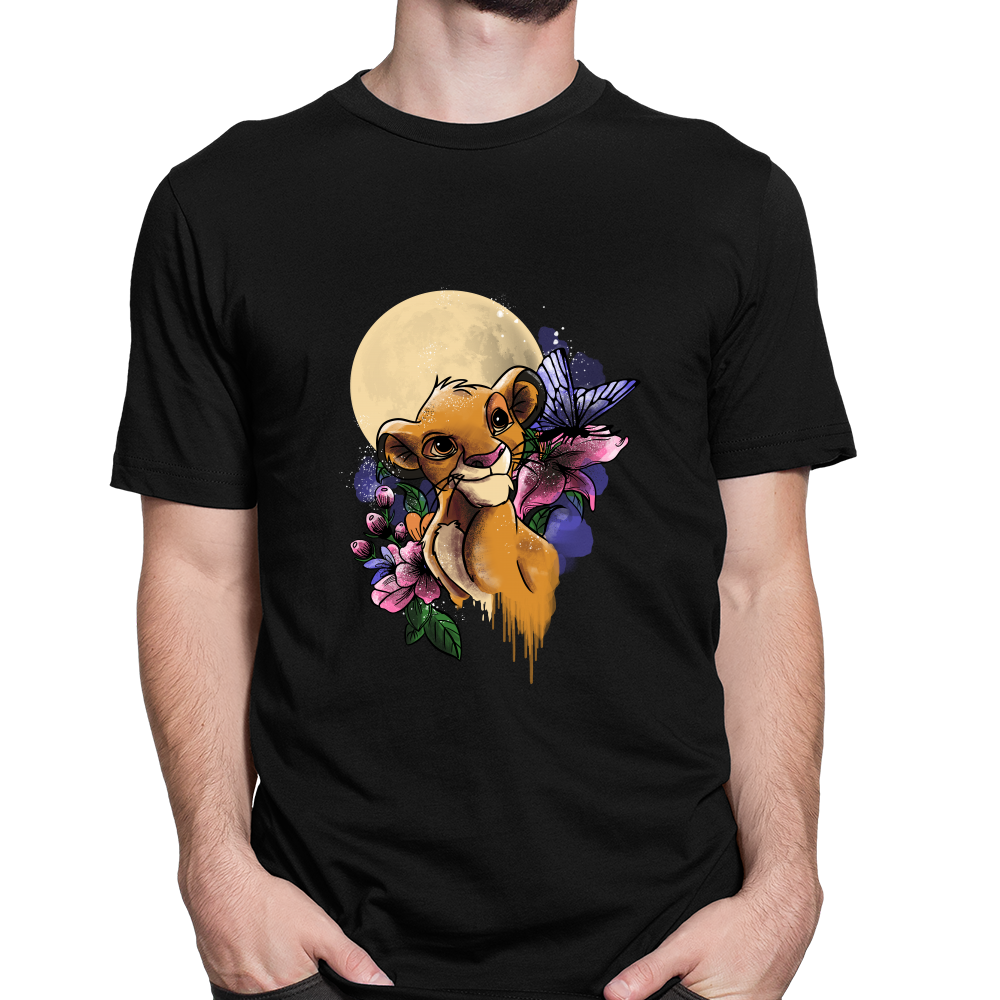 Simba in moonlight