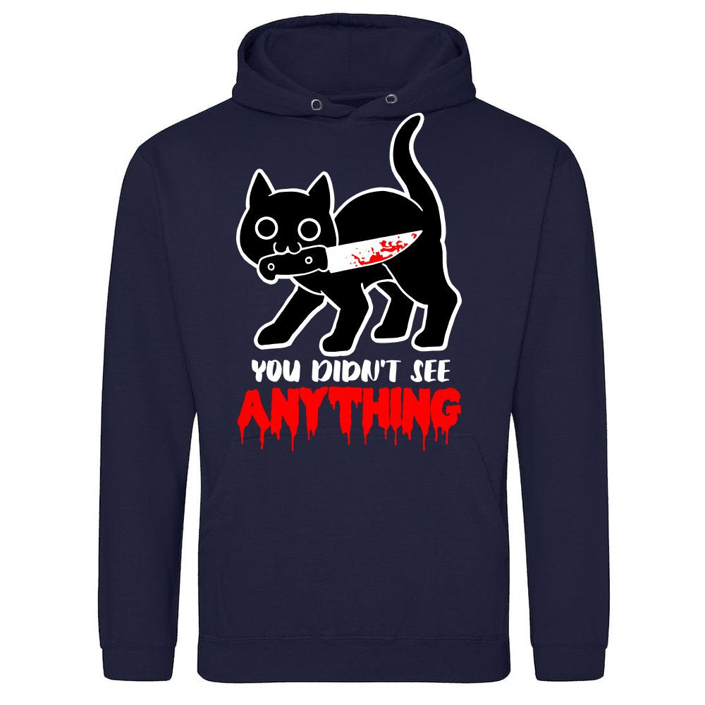 You Did not see anything - Funny Black Cat with Knife