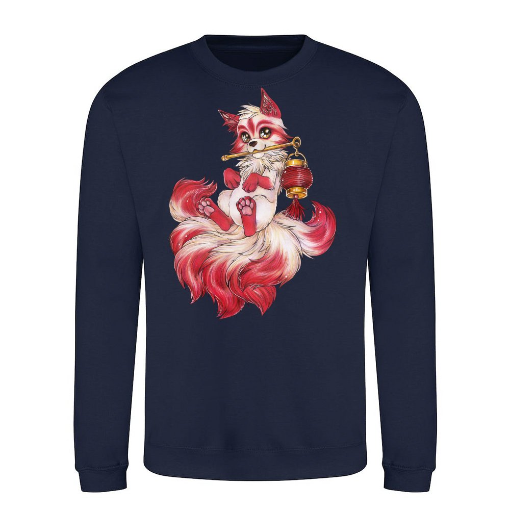 Kitsune with Lantern Japanese Fox Spirit