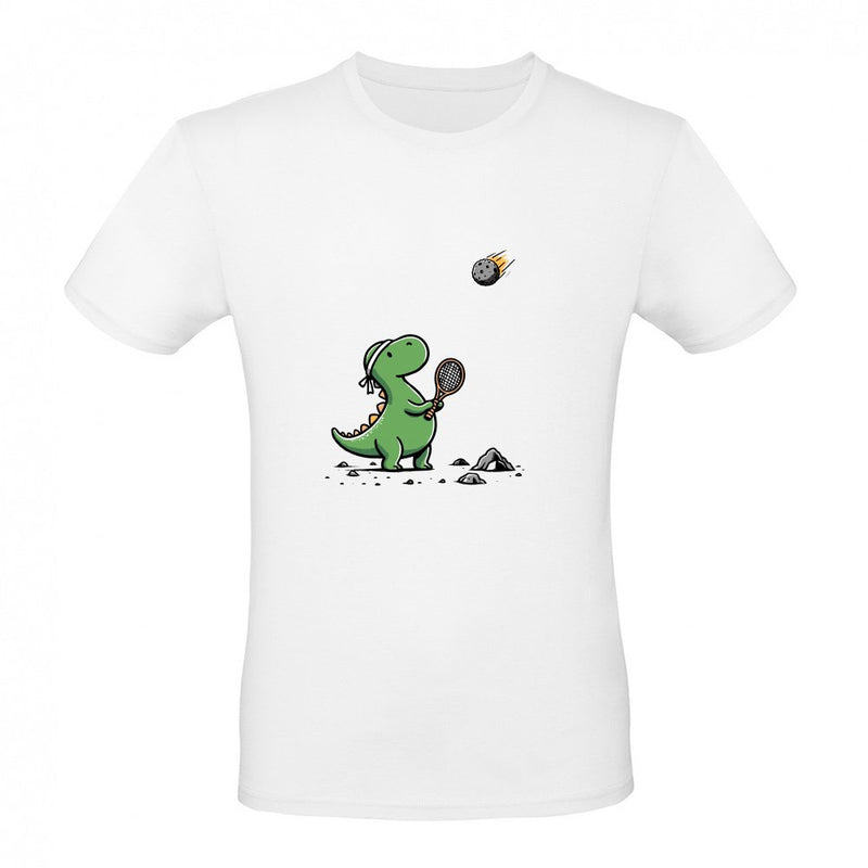 dinosaur playing tennis als T-Shirt