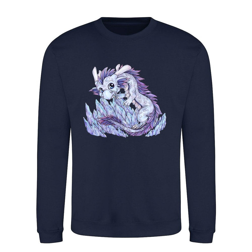 Dragon fantasy mythology ice snow crystal