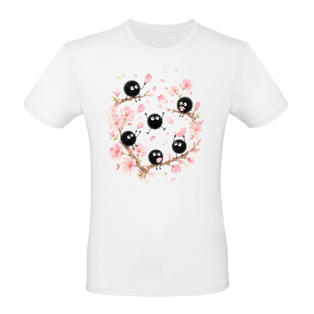 Susuwatari soot sprites in the cherry blossom tree